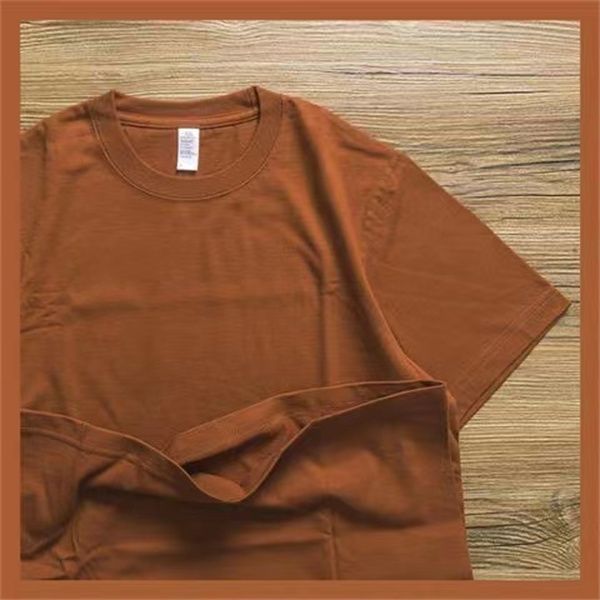 

round neck solid color t shirt summer cotton bottoming short sleeved mens and womens half-sleevedal2, Black
