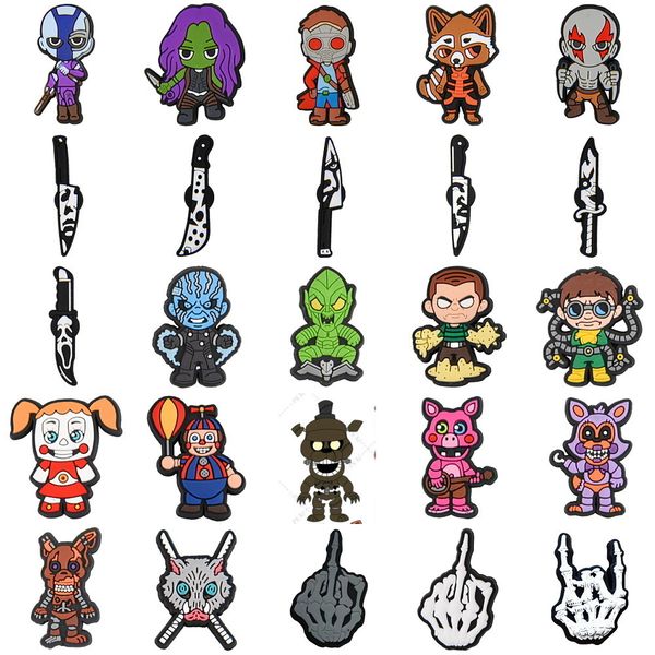 

halloween fall croc charms pumpkin shoe charms for halloween parties, White;pink