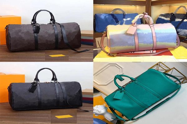 

keepall duffle bag brown black bandouliere luggage bags 45 travel men women