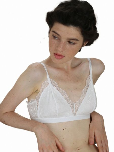

women's sleepwear lace wireless bra 2022 new 88dv#, Black;red