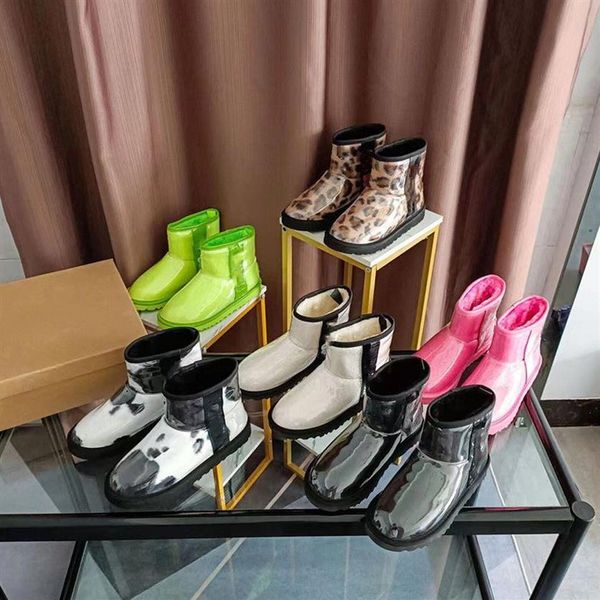 

brand designer lady warm boot australia classic leather candy color shoes girl women's winter snow boots size 35-41s hiking footwe355u