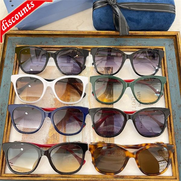 

designer sunglasses 22 new g family box fashion plate ins network red star same gg1288s, White;black