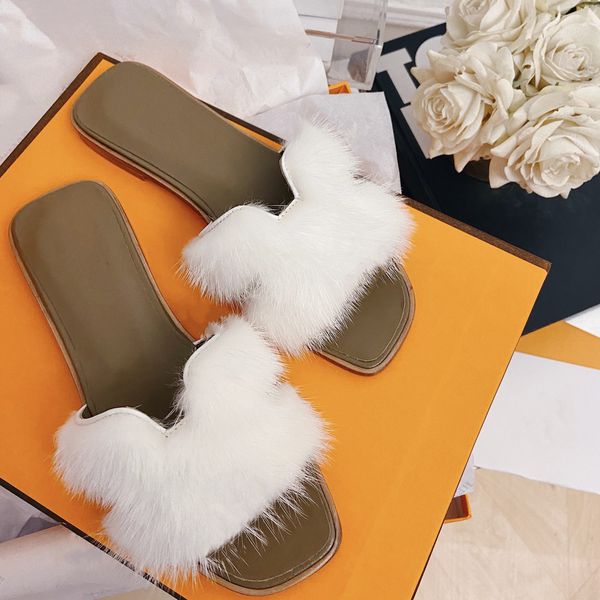 

women sandals winter indoor home wool slippers fur furry womens h slipper terry plush warm slides rubber sole sandal ladies mules loafers, Black