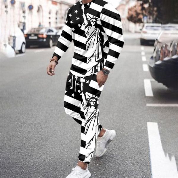 

mens tracksuits mens tracksuit 2 piece tshirttrousers outfits sports set casual spring autumn jogging suit outdoor streetwear daily clothing, Gray