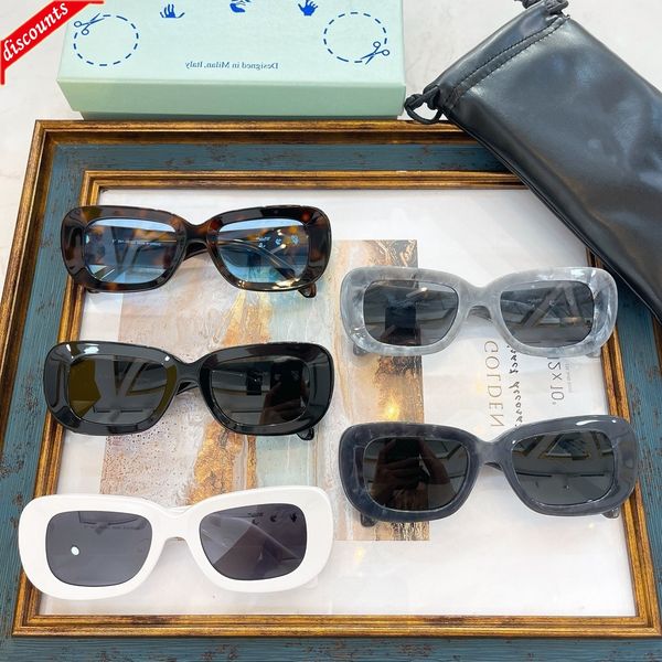 

designer sunglasses off trendsetter white ow oval net red same fashion women, White;black