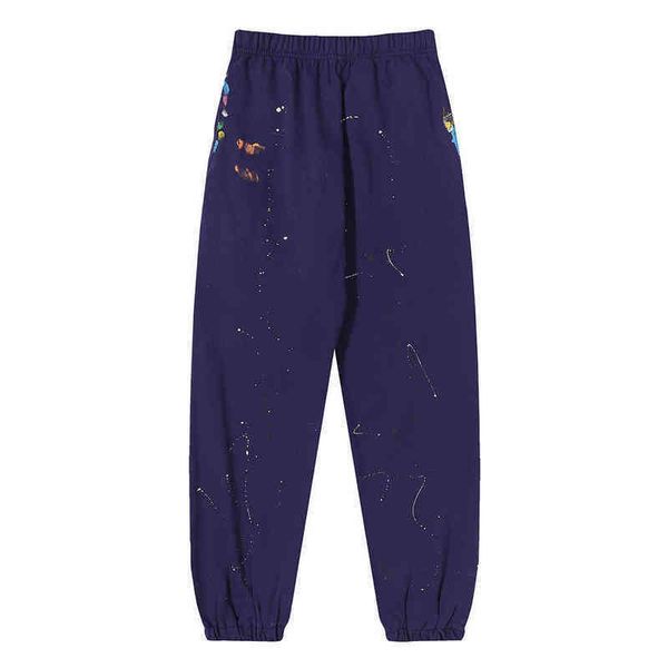 

fashion mens pants galleryes sweatpant dept autumn style distinctive hand-painted casual pants students, Black