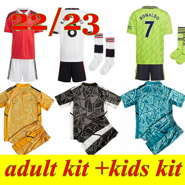 

sancho soccer jerseys 22 23 fans player version mans utds martial manchesters b.fernandes rashford martinez shaw eriksen 2022 2023 football, Black