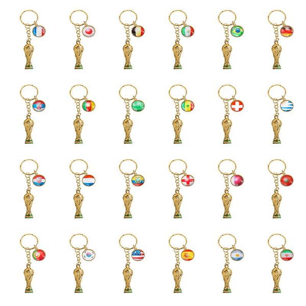 

2022 hercules keychain world cup football peripheral country flag keychains fan gift collection, Silver