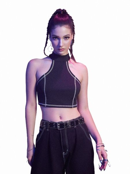 

women's tanks & camis romwe cyber luvr solid stitching tank f1ue#, White