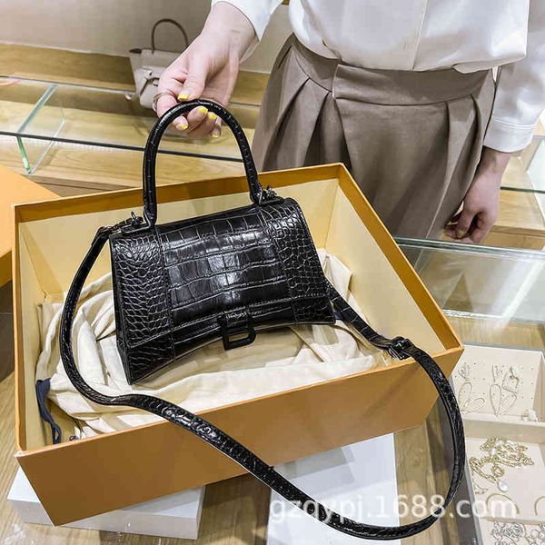

bags balenciga correct luxurys handbags women's bag fashion crocodile cross carrying portable
