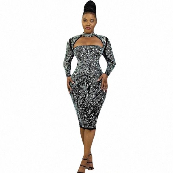 

casual dresses casual dresses luxury glitter rhinestone party nightclub for women 2021 hollow out long sleeve bodycon mini dress elegant ves, Black;gray
