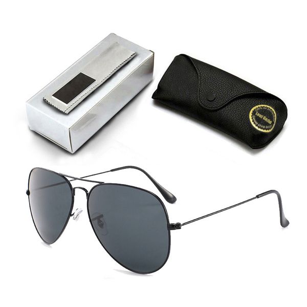 

classic aviation rays sunglasses men women glasses driving mirror male and female sun glasses piloted oculos de sol band 3025g21, White;black