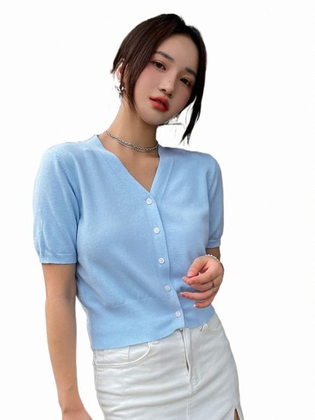 

women's sweaters dazy button up ribbed knit cardigan r8g1#, White;black