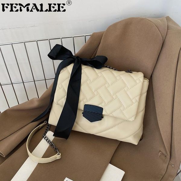 

shoulder bags style soft pouch handbag ladies fashion bag quilted retro silk bow tied messenger thread purse