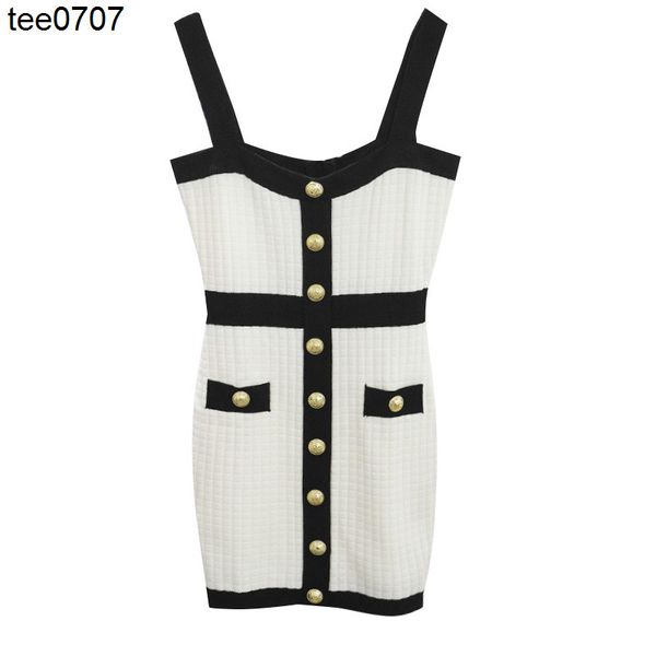 

fashion dress balmas fashion women's clothing autumn and winter 2022 new knitted suspender dress sweet cool suspender skirt french wome, Black;gray