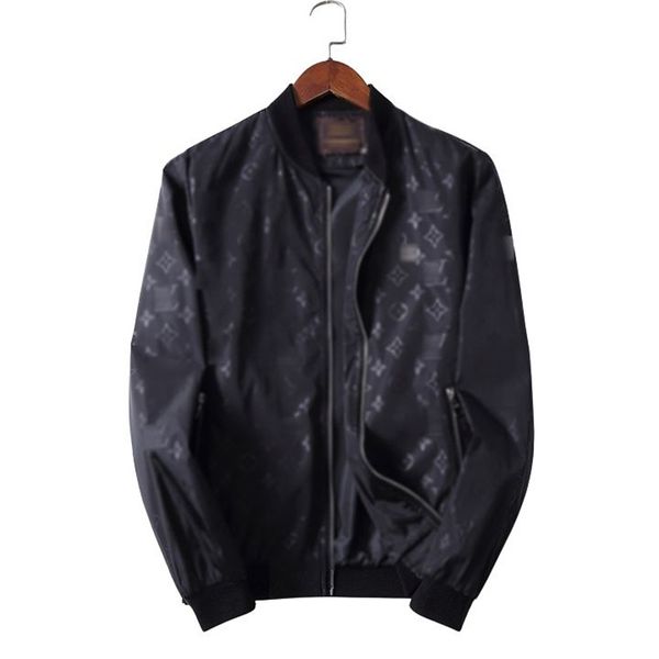 

designer jacket men women black jacket autumn winter new  letter print trend baseball stand-up collar thin coat m-3xl tc351, Black;brown