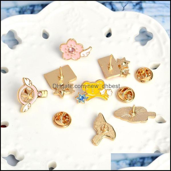 

pins brooches cartoon alloy cherry blossoms pins ornaments diamond inlay bird modelling badge accessories girl lovely magic bdehome dhrsl, Gray