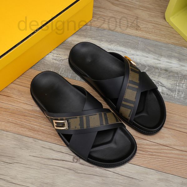 

slippers designer flip-flop men women sandals shoes cornflower blue deep ocean stripes gold metallic grey fashion mens beach 0321 5zcw, Black
