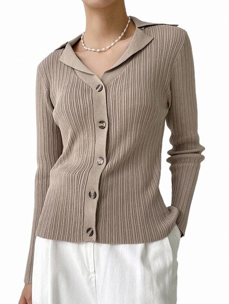 

women's sweaters dazy button up ribbed knit cardigan q1cd#, White;black