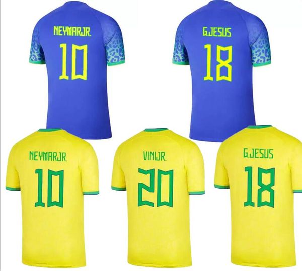

brazil 2022 customized soccer jerseys pele vini jr .paqueta g.jesus dani alves casemiro alisson thai quality shirts marquinhos rodrygo 9 ri, Black;yellow