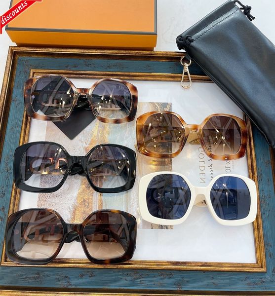 

designer sunglasses 22 f family large square face small ins net red same plate fol028, White;black