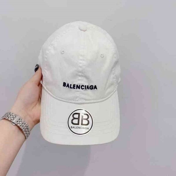 

hat ball designer caps balenciga paris new small letter embroidery wash cotton cool color couple sunscreen sports leisure baseball cap soft, Blue;gray