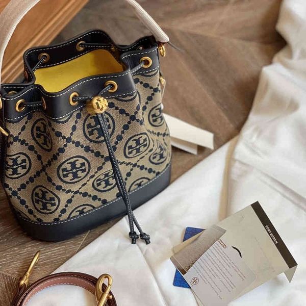 

bags crossbody torysburchs designer handbags women's 2022 miller old flower drawstring pop blue shoulder cross carrying portable bucket