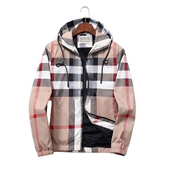 

designer mens jacket spring and autumn windrunner tee hooded sports windbreaker casual zipper fashion mens jackets clothing m-3xl tc319, Black;brown