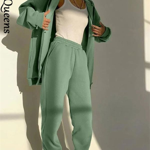 

womens two piece pants womens solid hooded suit casual fashion fit sports sweater jacket pencil sweater pants 2piece set autumn college outf, White
