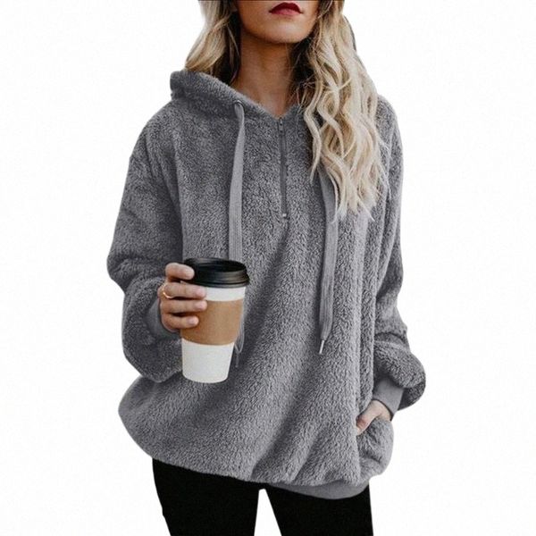 

women's hoodies & sweatshirts women's hoodies & sweatshirts plus size women teddy bear coat hooded long sleeve sweatshirt casual, Black