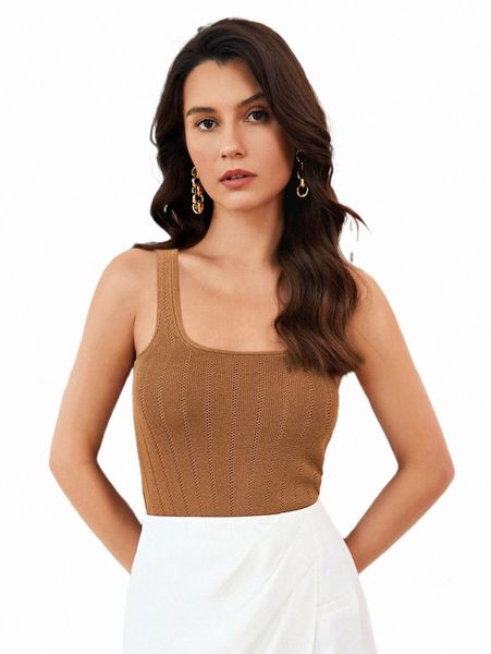

women's sweaters solid ribbed tank knit bodysuit y3c5#, White;black