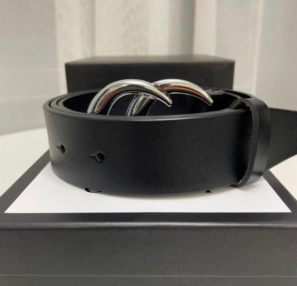 

fashion belt male and female designer large buckle cowhide black brown 2 c