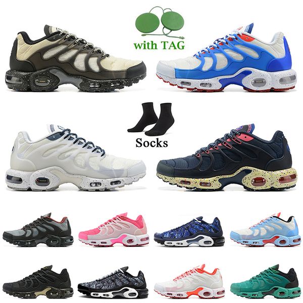 

tn plus terrascape tuned women mens running shoes fashion 2022 tnplus tns sneakers beige navy blue pink white red grey orange black barely v