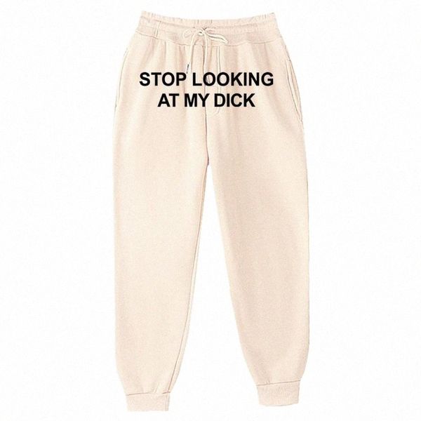 

men's pants hip hop men women joggers sweat pants slooking at my dick sweatpants print high waist trousers streetwear hippie men's, Black