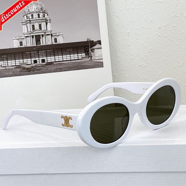 

designer sunglasses 22 new cl arc de with round and the same women's small face 40194, White;black