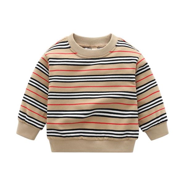 

new winter fashion kids clothes bebe cotton wool knitted striped sweater toddler baby boy girl jacket t-shirt 1-6 years194m, Blue