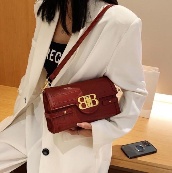 

women's bag niche design retro texture ladies shoulder armpit bag messenger bags