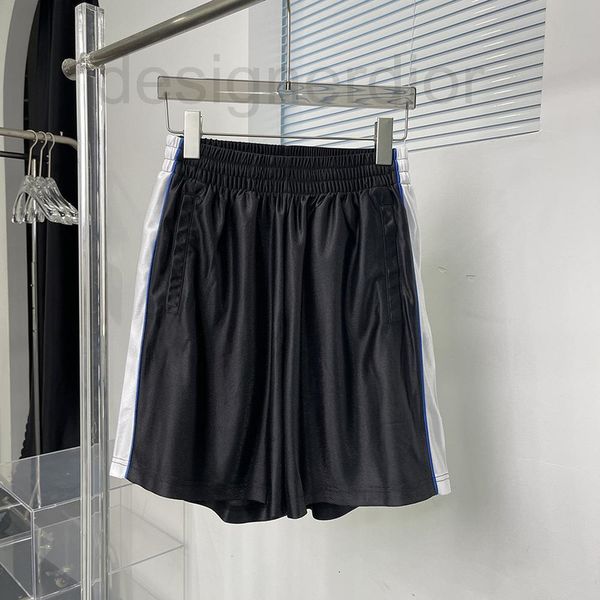 

women's shorts designer genuine b home 22 new double hook embroidery stitching contrast five point casual shorts for men and women 3umj, White;black