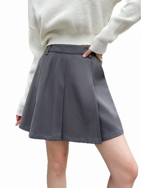 

women's shorts dazy solid high waist skort 2022 new i1er#, White;black