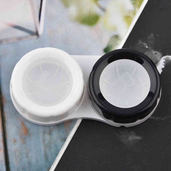 

pocket portable mini contact lens cases easy carry make up beauty pupil storage box mirror container travel kit cute style vtmtb1900