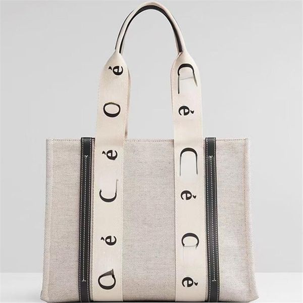 

shoulder bags letter print stripe evening bags large capacity tote canvas casual handbag shopping bag323u