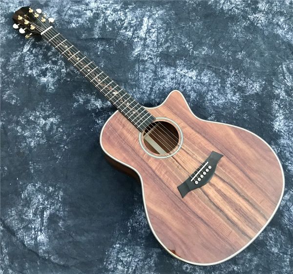 

koa wood k24ce acoustic guitar 41 inches cutaway sunburst k24c guitare acoustique tree of life fretboard inlays laminated koa-wood-acoustic-