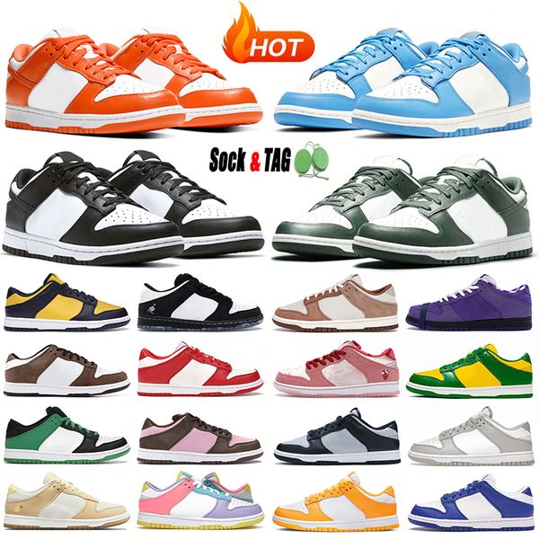 

2022 mens women low casual shoes chunky grey black white panda chicago laser orange coast candy kentucky university red green brazil outdoor