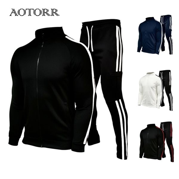 

mens tracksuits mens casual sets zipper fashion jacket pants sport suit running gym basketball jogging 2 piece set striped tracksuit male 22, Gray