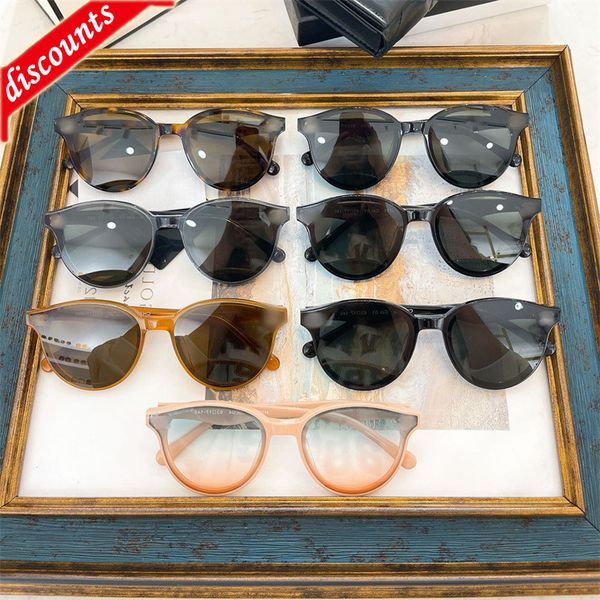 

designer sunglasses 2022 new small fragrant round frame compound ins net red same face ch0738, White;black