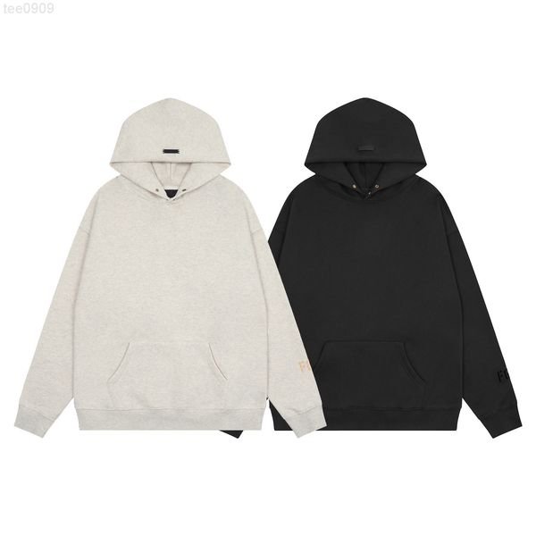 

2022 autumn new fog casual fg7c sleeve men's and women's hoodie, Black