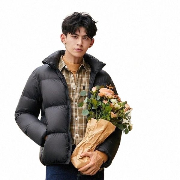 

men's down & parkas men's down & parkas semir lightweight jacket men short 2021 winter man loose brand couple thick coat clothes u, Black