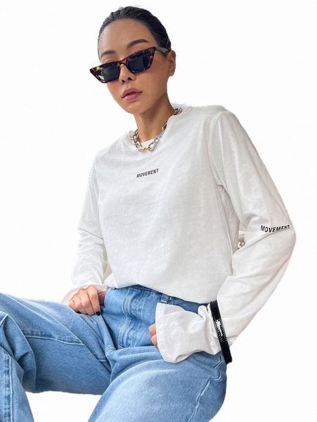 

women's t-shirt dazy letter graphic tee 2022 new w2yh#, White