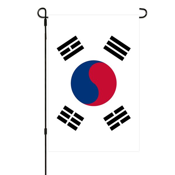 

south korea garden flags 30x45cm vertical double sided patriotic small garden banner for yard outdoor decor