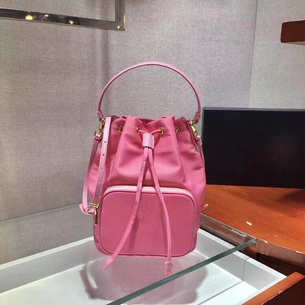 

7a designer bucket bag shoulder tote crossbody bags luxury alabastro nylon convertible duet bianco secchiello glace calf leather handbag 1bh